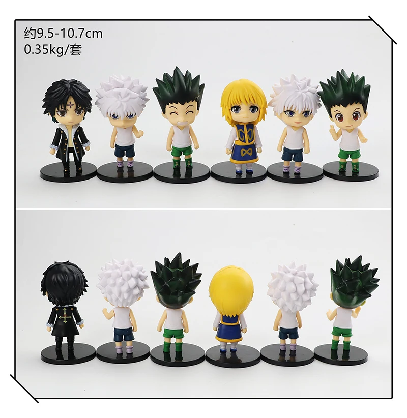 Hunter X Hunter Action Figure Killua Zoldyck 1184 Kurapika 1185 Gon Freecss 1183 Quwrof 1186 Cute Toy Doll images - 6