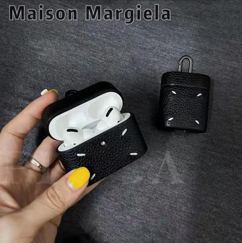 

Protector Fundas Airpods Case for Iphone AirPods 1st or 2nd or Airpods Pro 3 Silicone Leather Luxury New Corium Earphone Case