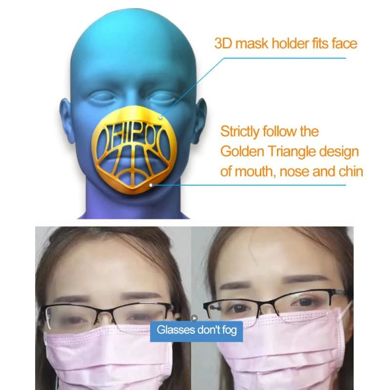 

2 PCS Reusable Filter Dust Face Mask Replacement Inner Pad Holder