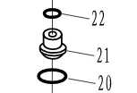 

JISB2401P16 T5-03000020 детали для подвесного мотора Parsun HDX F6A F5A