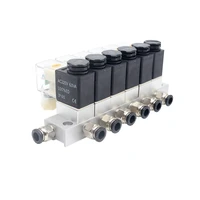 2v025 08 210 f air solenoid valves pneumatic combined single electric control switch on off multi way solenoid valve group 24v