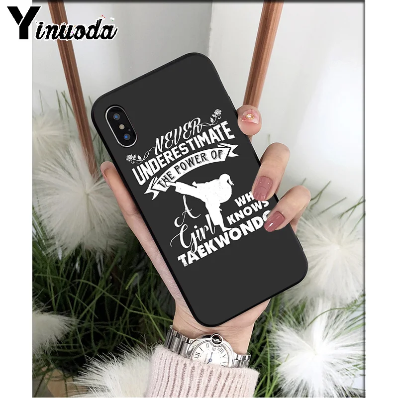 Yinuoda Kungfu тхэквондо ТПУ Мягкий силиконовый чехол для телефона чехол для iPhone X XS MAX 6 6S 7 7plus 8 8Plus 5 5S XR - Цвет: A15