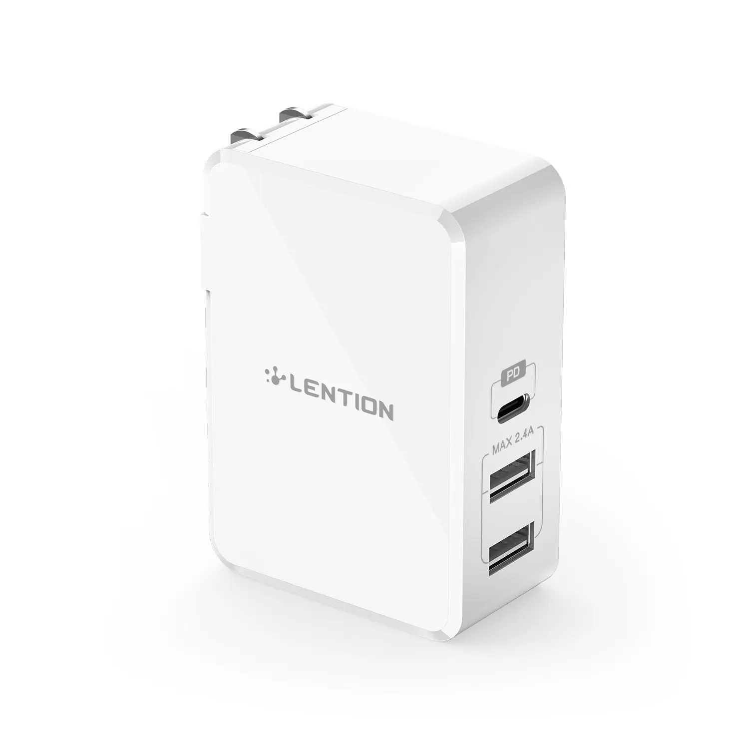 45 Вт 3 порта USB-C зарядное устройство с быстрой зарядкой PD адаптер для iPhone Xs/Max/XR/X/8, MacBook Air/Pro, nintendo Switch
