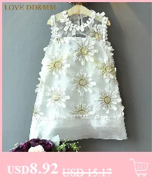 LOVE DD& MM/платья для девочек коллекция года, новая весенняя детская одежда милое однотонное Пышное Платье с круглым вырезом для девочек