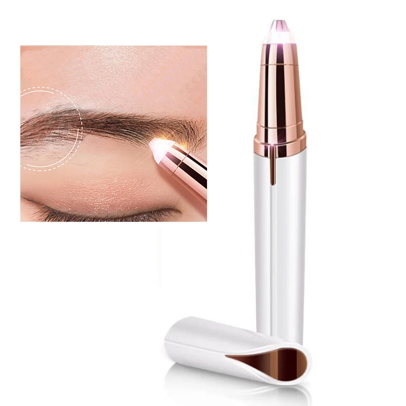 

Portable Women Electric Eyebrow Trimmer Makeup Painless Eye Brow Epilator Mini Shaver Razors Facial Hair Remover Makeup Tools