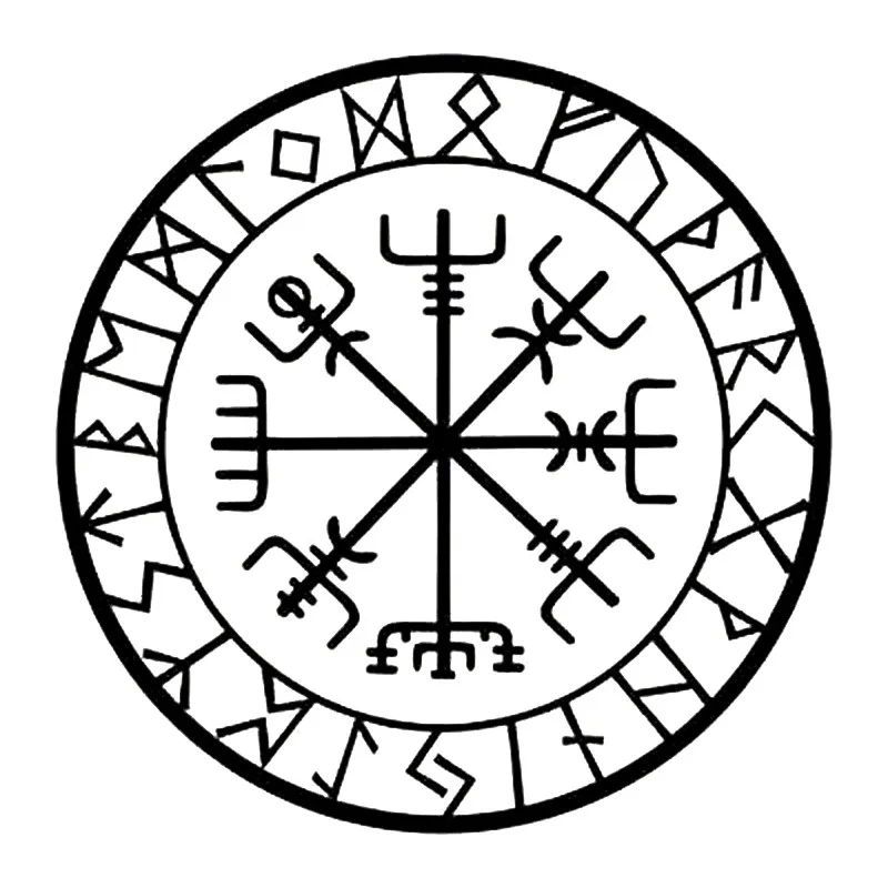 

15cm*15cm Originality Compass Rune KK Vinyl Car-styling Decal Motorcycle Car Sticker
