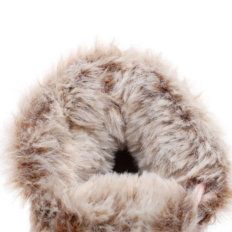 Гучир Модные высококачественные зимние новорожденные кроссовки из PU+Fluff для маленьких мальчиков и девочек со мягкой подошвой для кроватки Pre Walkers.