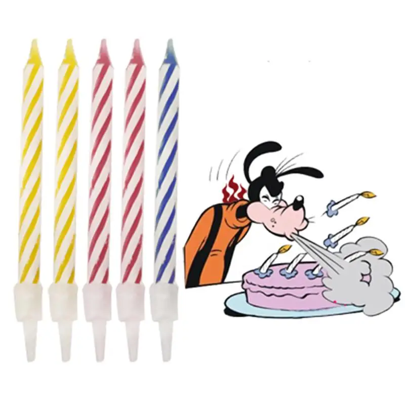 

20Pcs/set Inextinguishable Candle Toys High Quality Kids Adults Birthday Candle Naughty Party Joke Gift Children Funny Props Toy