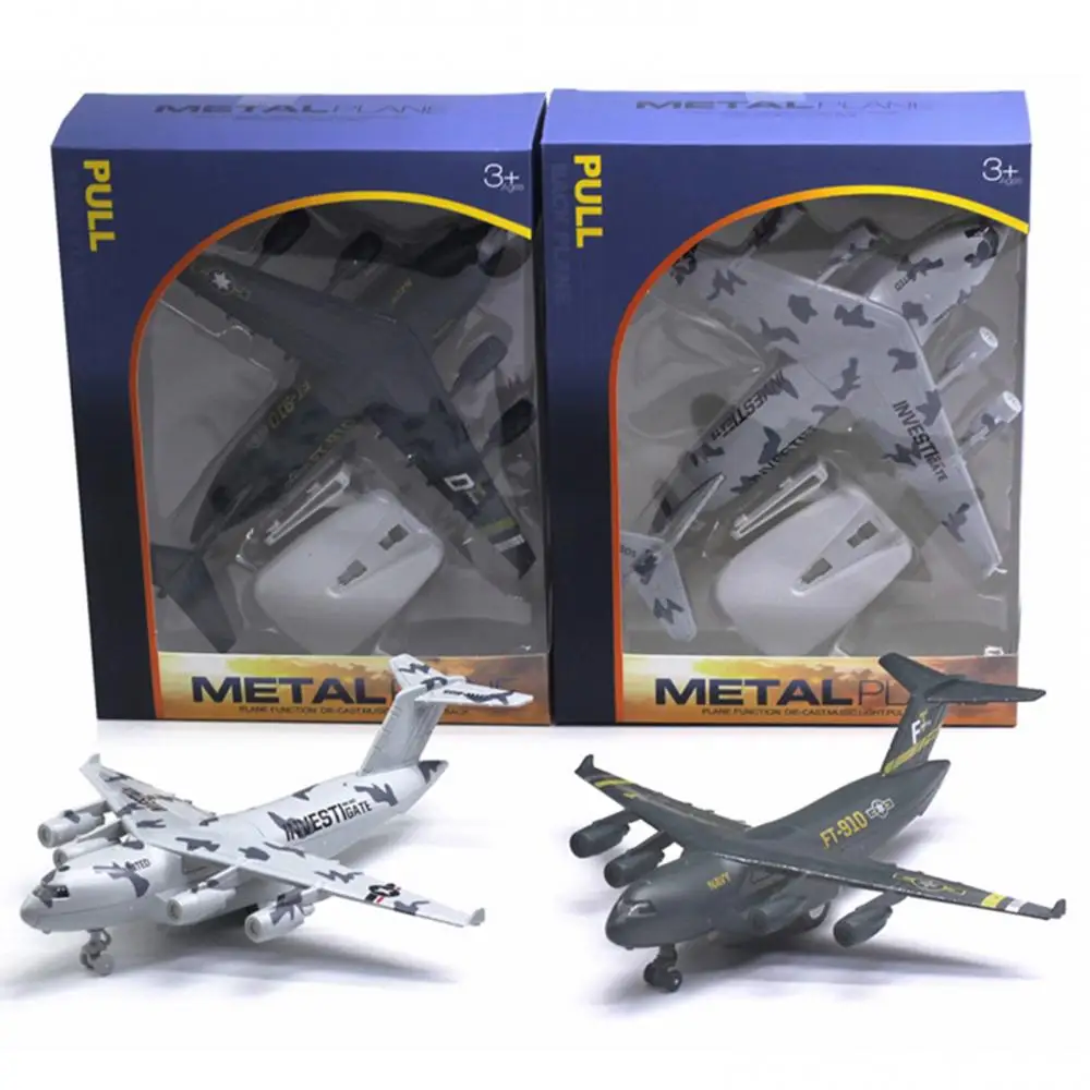 Литая модель самолета для транспортировки C17 светящаяся образовательная игрушка