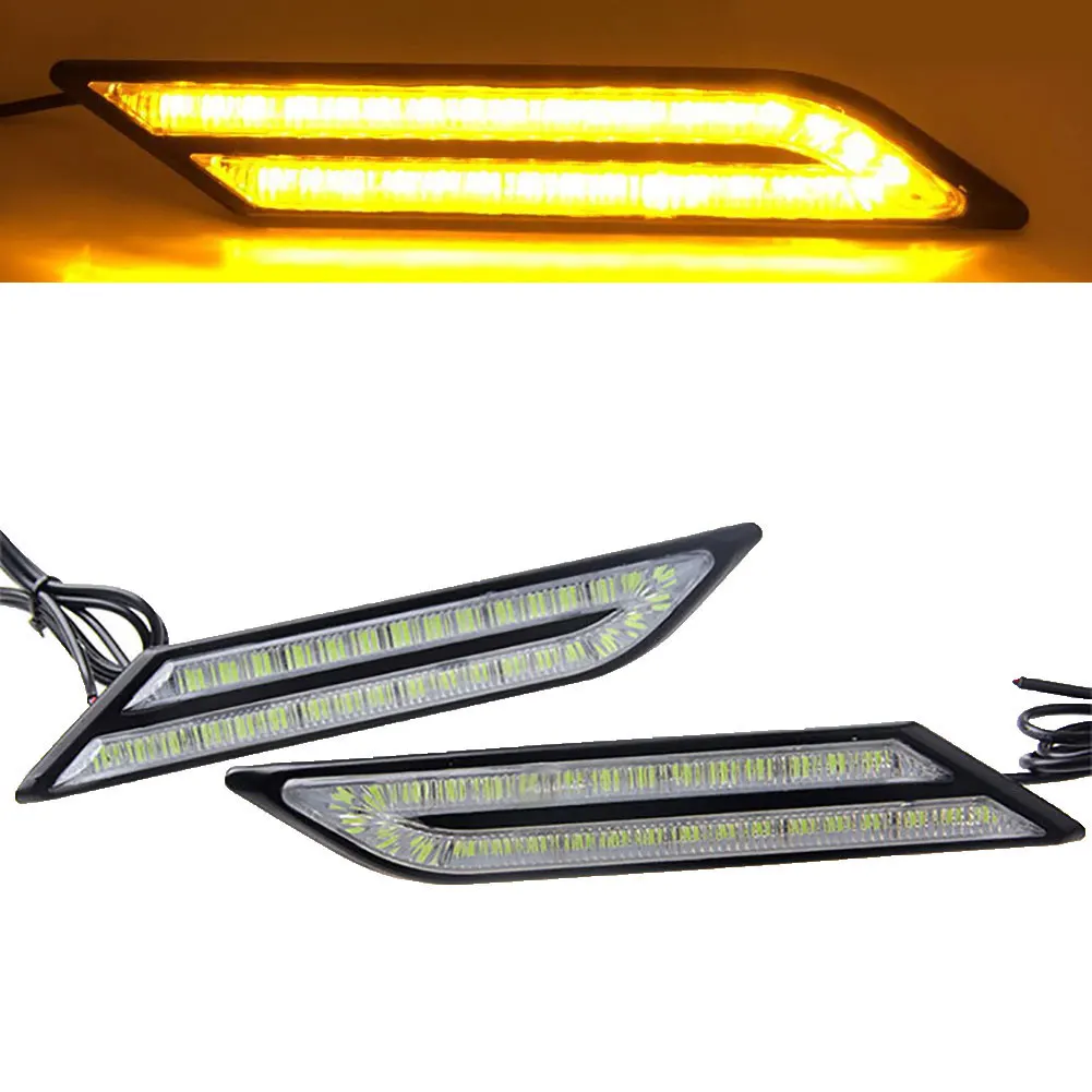 

1 Pair Car Styling Vehicle LED DRL Daytime Running Light Brake Steering Lamp