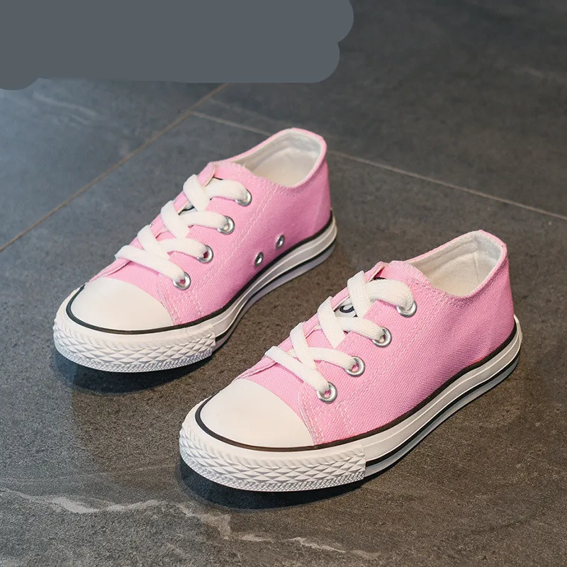 

2021 spring and autumn new fashion boys and girls white shoes, children's casual canvas shoes, baby comfortable flat sneakers