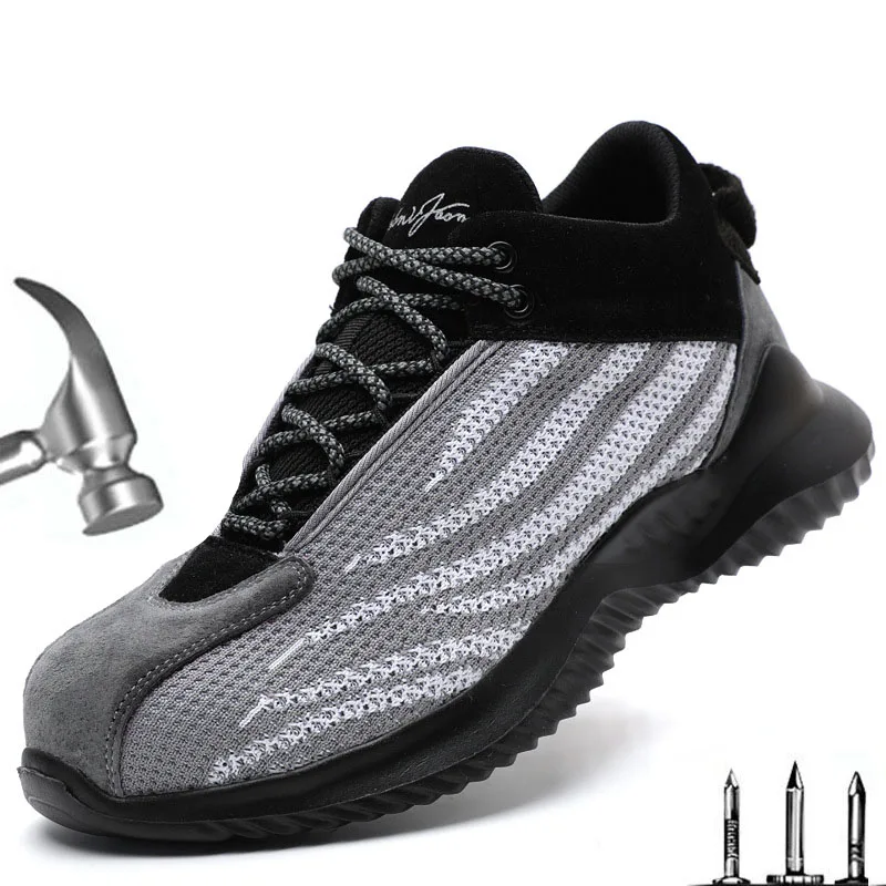 

2020 Новые мужские и женские неразрушаемые рабочие ботинки защитные ботинки со стальным носком дышащие кроссовки с защитой от проколов