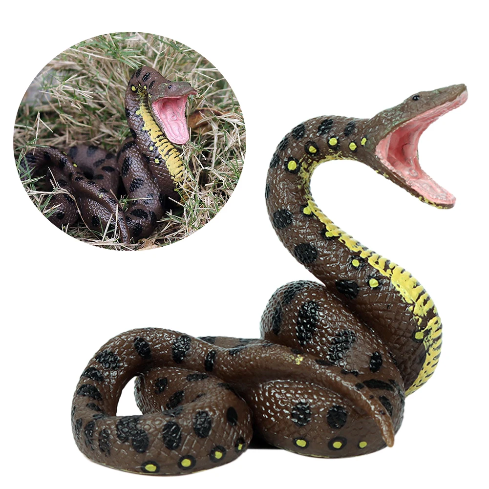 Реквизит из ПВХ для сада безопасная розыгрыш рептилия гигантский питон хитрый
