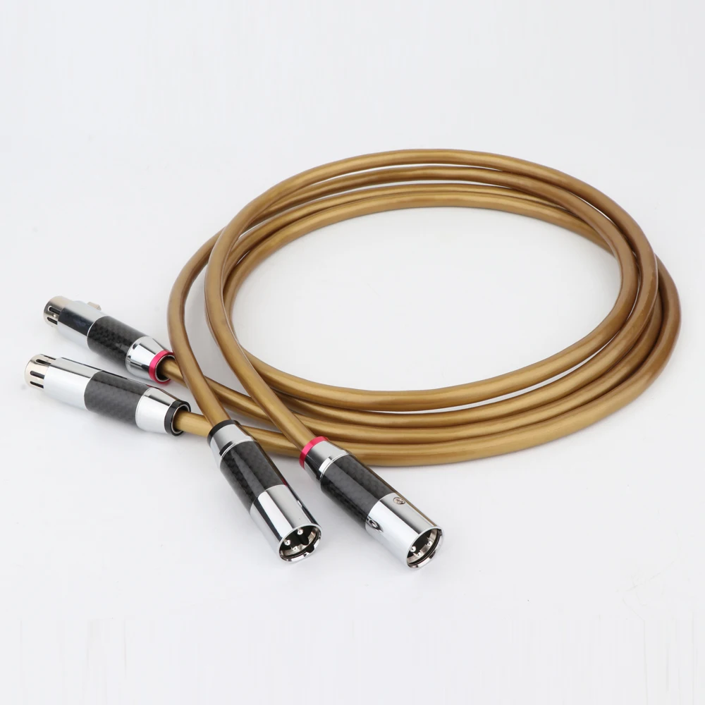 HI End hexlink золотистый 5 C медный HIFI XLR кабель 6N OCC двойной штекер гнездо