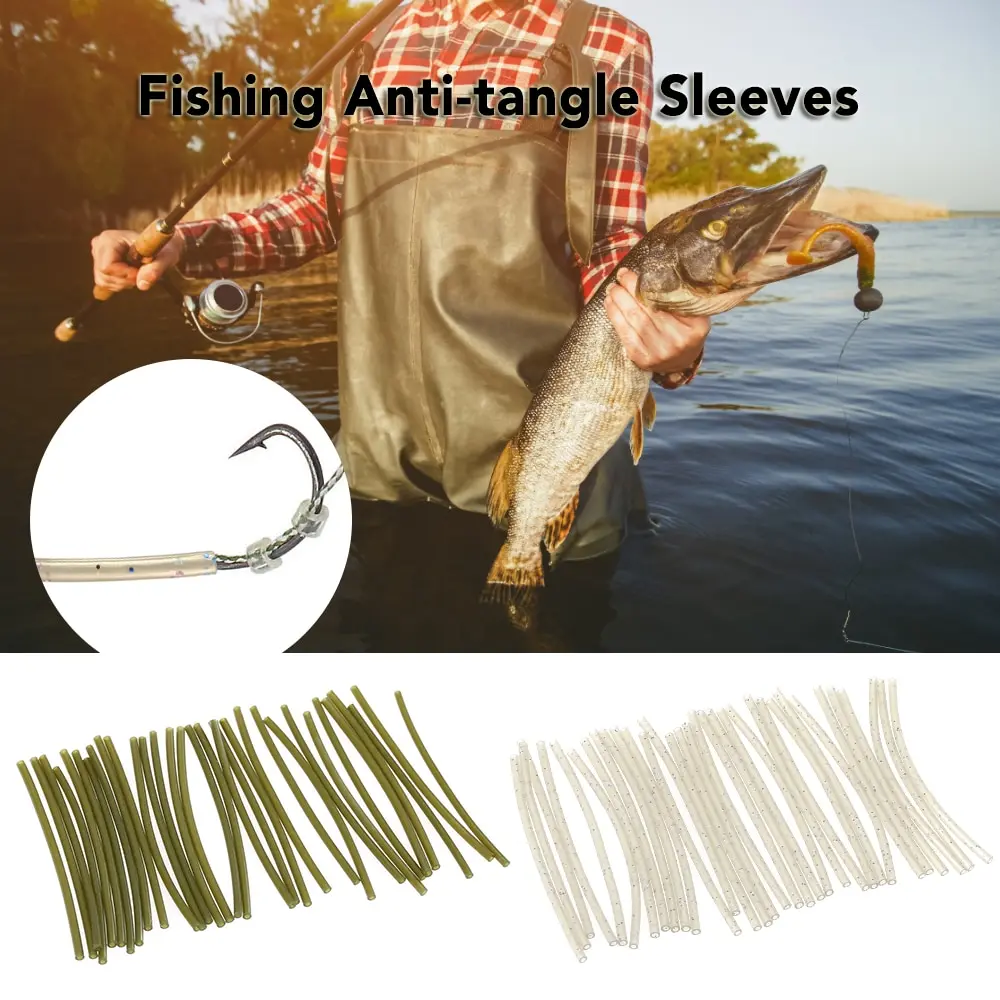 

30 / 50 / 100 PCS Fishing Aligners Anti-tangle Hook Sleeves Hook Rig Aligner Reservoir Fishing Carp Fishing Terminal Accessory