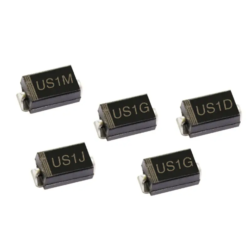 50 шт. SMD ультра быстрое восстановление выпрямительного диода US2G US1M US1J US1G US1D US2J 1A с