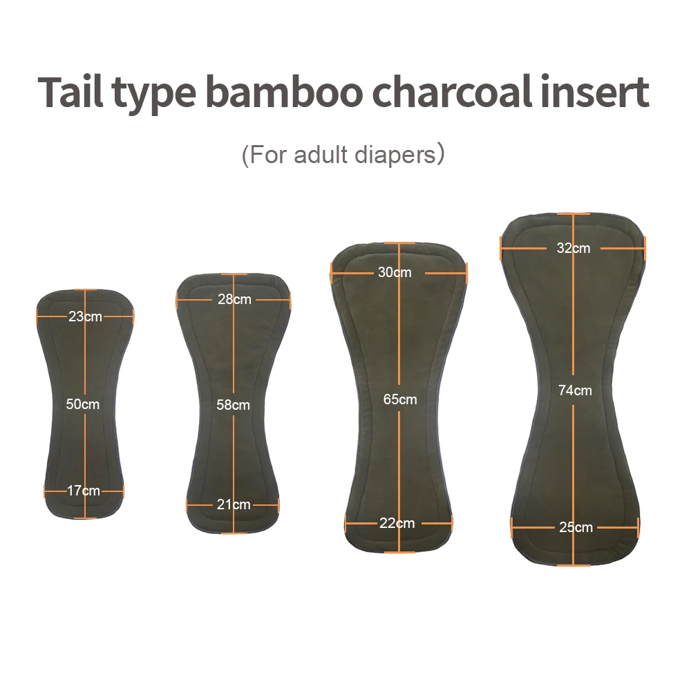 Тканевый подгузник для пожилых людей из бамбука с защитой от недержания