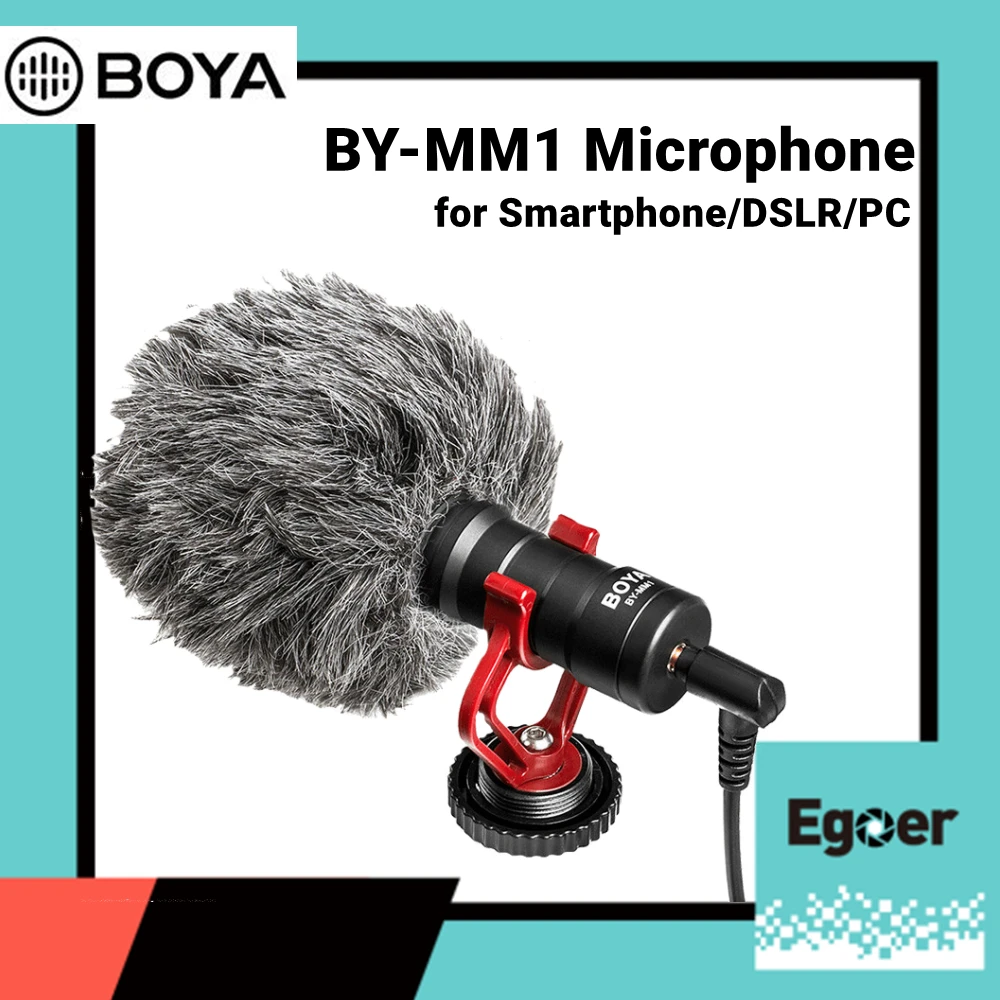 

BOYA BY-MM1 кардиоидный направленный микрофон для цифровой зеркальной фотокамеры