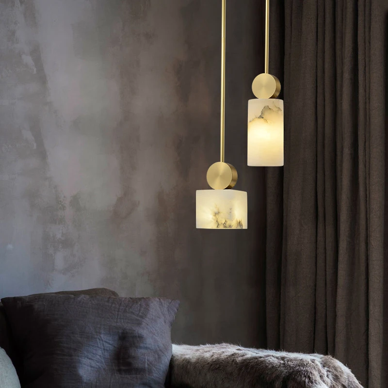 Мраморная люстра современный светильник роскошная личность простой дизайн