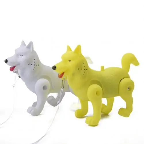 Dog Забавная электронная игрушка для домашних животных, собак, белок, животных, музыкальная с подсветкой, с поводком, прогулочная кукла, детская игрушка, милые животные, подарок, Электронный Робот - Цвет: Dog