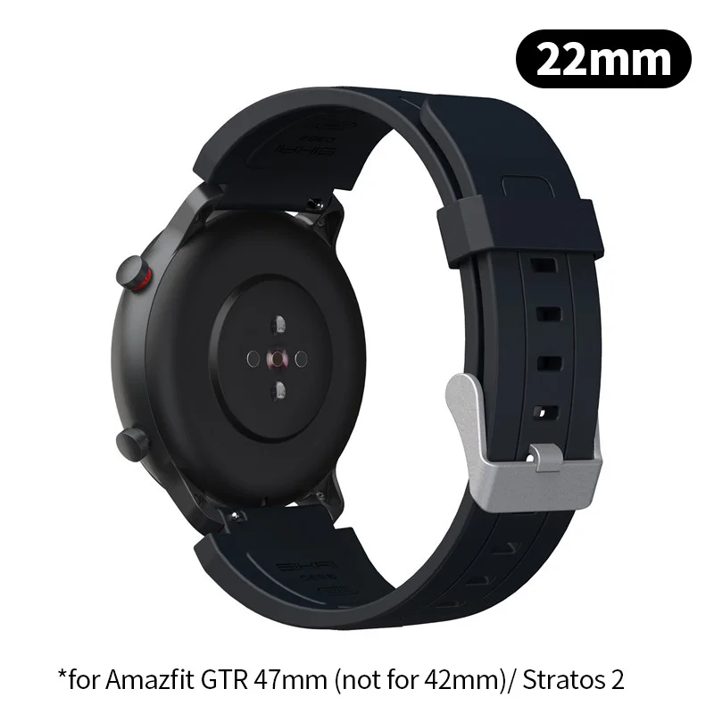 for GTR 47mm Умный ремешок SIKAI для Amazfit bip GTS GTR 42 мм 47 мм запасной ремешок для xiaomi huami bip lite midong Bracelet 20 22 мм - Цвет: for GTR 47mm
