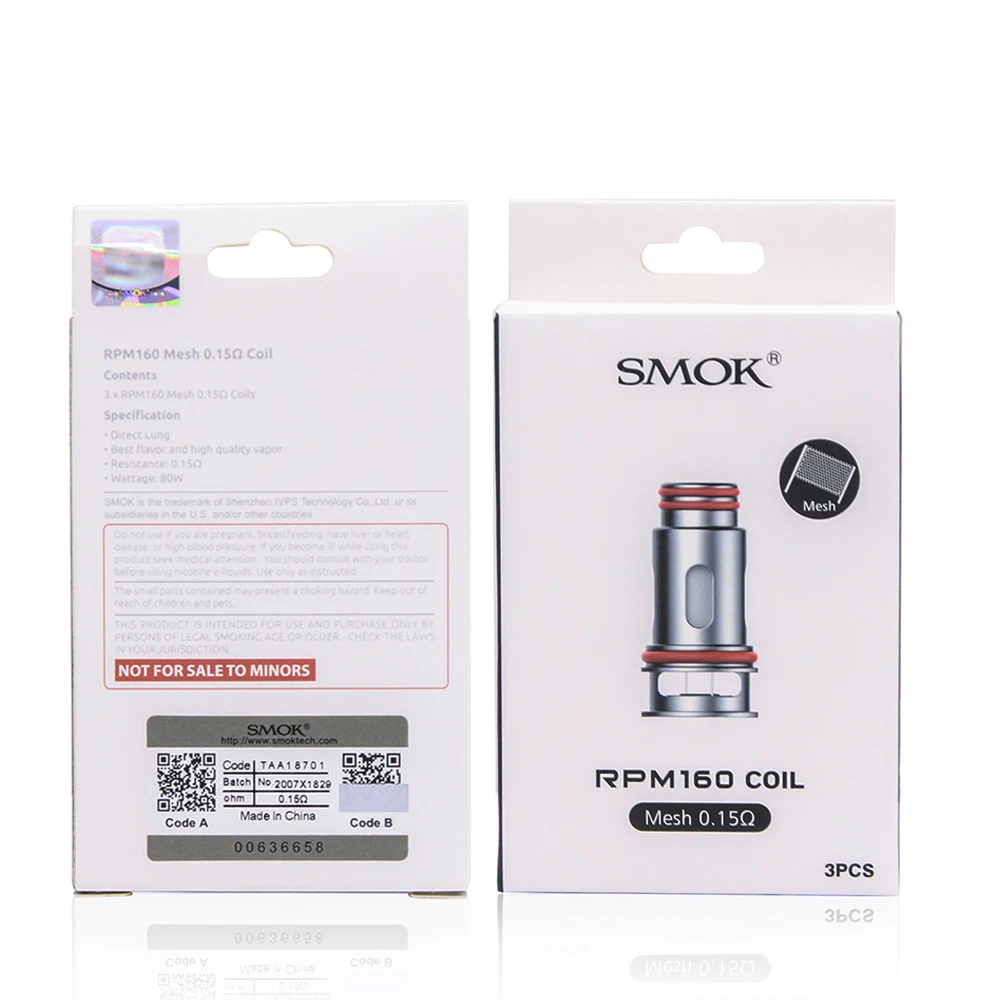 Оригинальная электронная сигарета SMOK RPM160 Нагреватель 160 оборотов в минуту