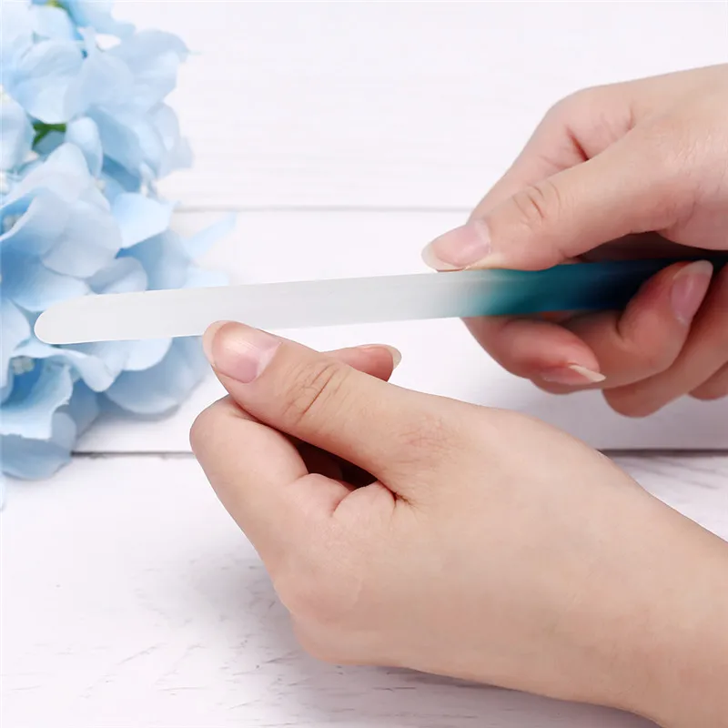 Прочная стеклянная пилка для ногтей 3 шт./компл. буферы косметический Маникюрный