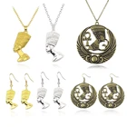 Цепочка с подвеской в виде египетской королевы Nefertiti для женщин и мужчин, ювелирные изделия золотого цвета, оптовая продажа ювелирных изделий, Африканский подарок