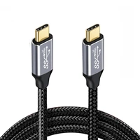 10gbps 100w type c usb c male to male usb3 1 data cable with e marker for laptop phone