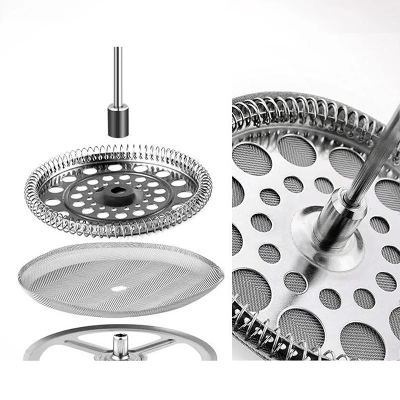 Кофейник GURET кофейник с французским прессом из нержавеющей стали Кофеварка