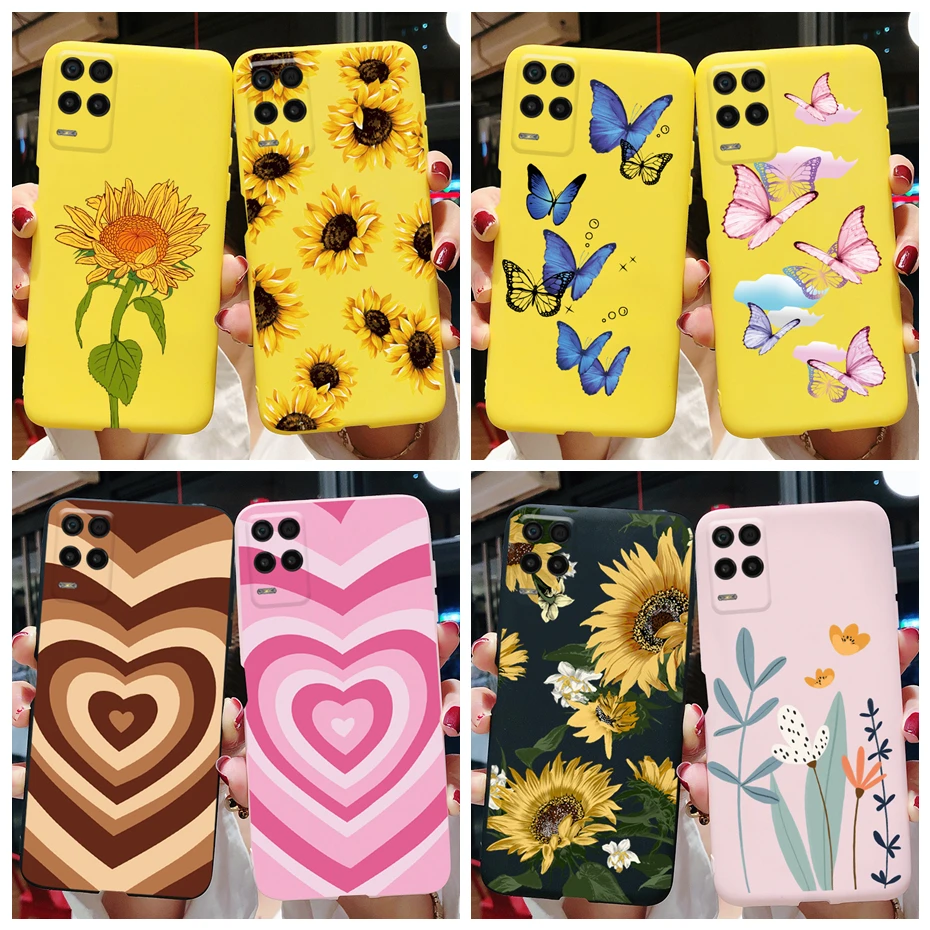for realme narzo 30 5g case fashion daisy flower soft silicone back cover phone case for realmi realme narzo 30 narzo30 5g cases free global shipping