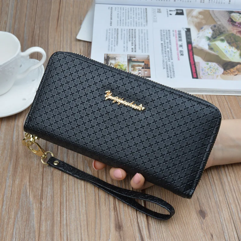 

Splicing Women Clutch Pink Wallets Phone Pocket Purse Card Holder Patchwork Women Long Wallet Lady Fashion Short Coin Burse