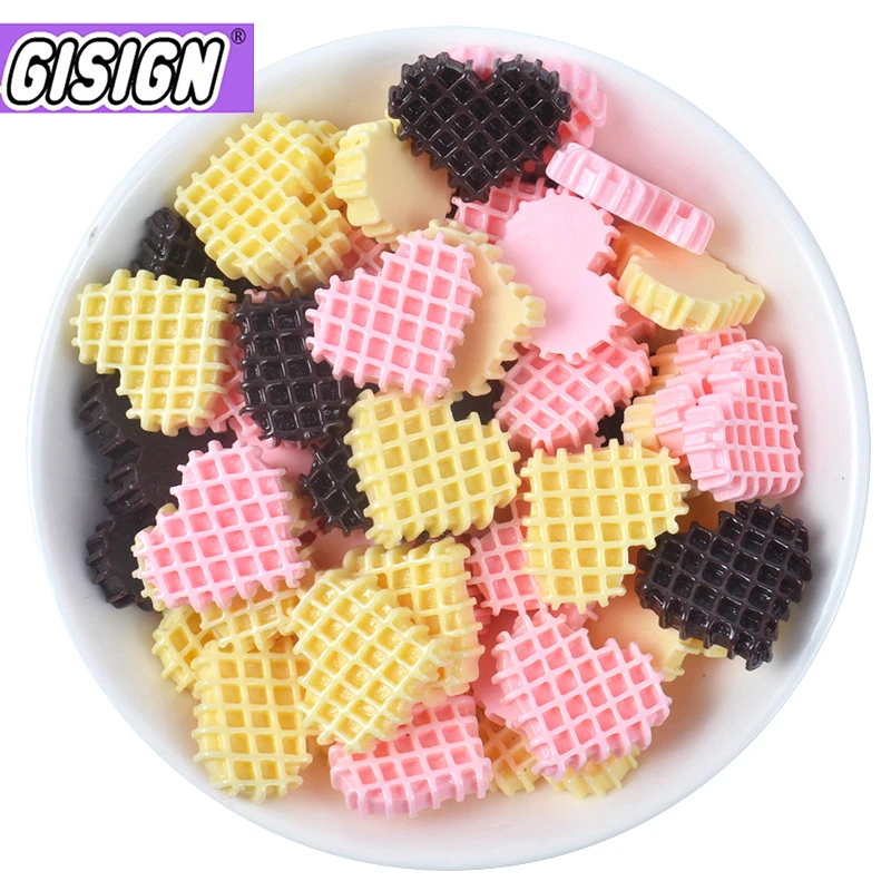 

Resin Love Cookies Decor For Slime Charms Polymer Filler Addition Slime Accessories Toys Lizun Supplies Model Clay Kit For Kids