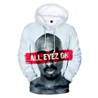 Толстовка Tupac 2pac с 3D принтом, Свитшот в стиле хип-хоп, Gangsta Rap 2Pac, худи в стиле рэпера с 3D принтом, пуловер в стиле Харадзюку, уличная одежда, пальто
