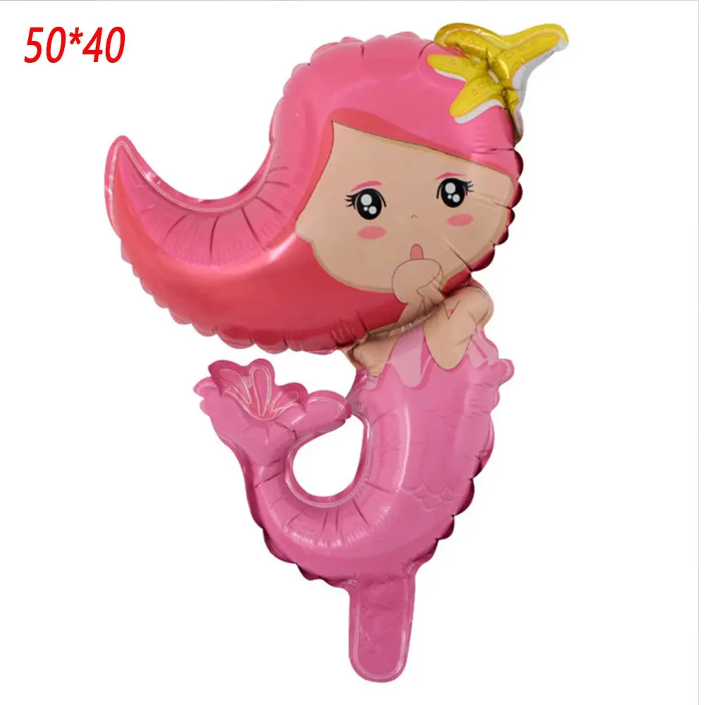 Mermaid Foil Balloon Princess Birthday Ballon Decoration Anniversaire Wedding Ball Inflatable Toys Baby Shower Party Supplies | Дом и сад