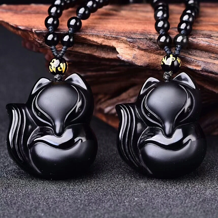 Женское ожерелье с подвеской из черного нефрита удача от удачи энергетический