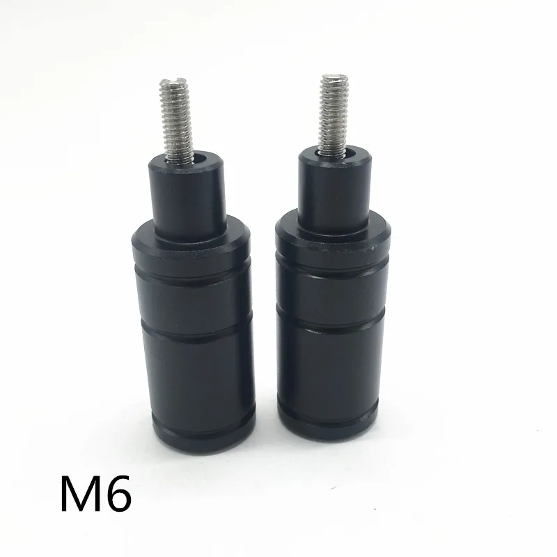 2 pcs 6mm black M8 M6 болт мотоцикла с ЧПУ светодиодный светильник Кронштейн монтажный столб зажим для электромобиля передний Поворотный Светильник код - Цвет: 2 pcs 6mm black