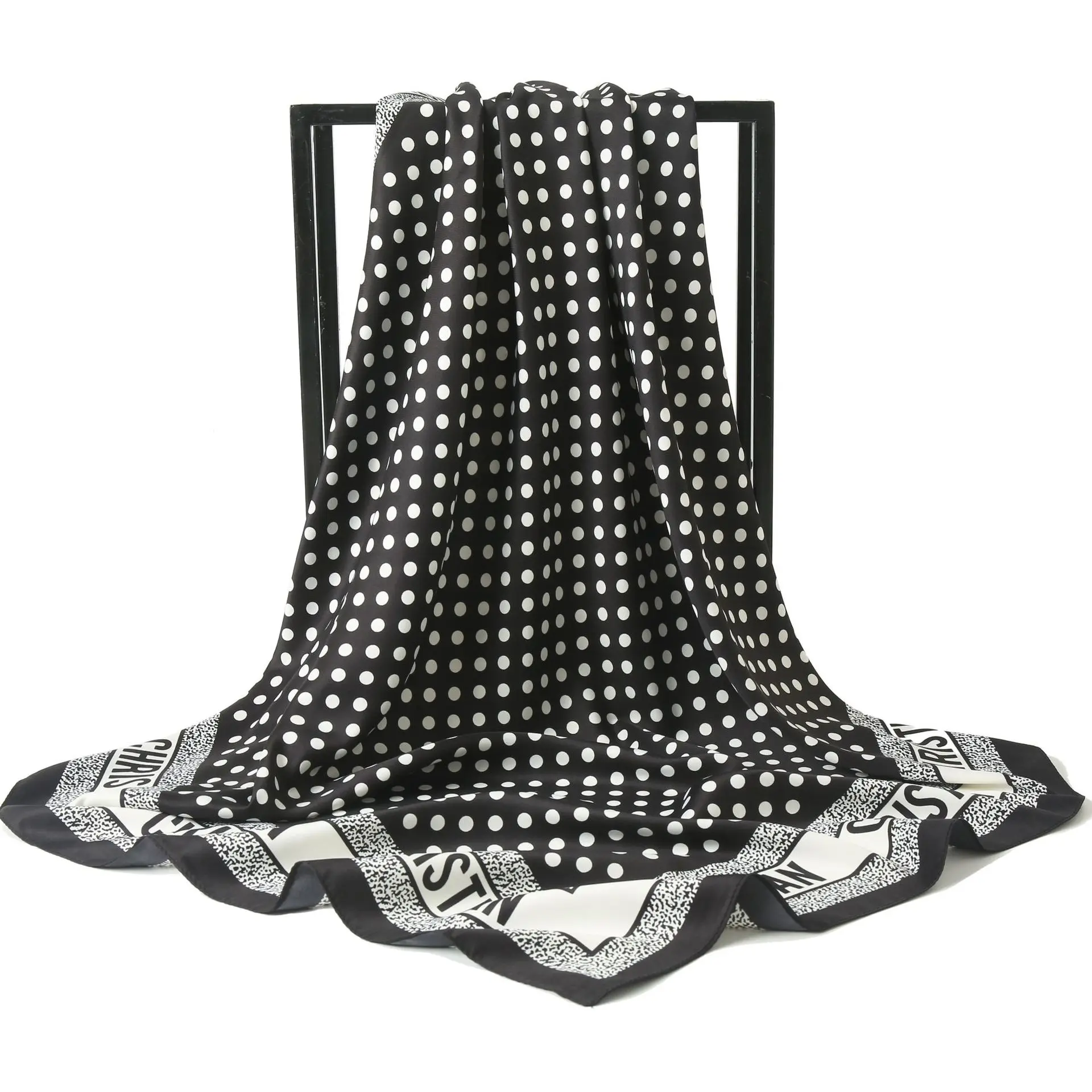 

2021 Весенняя Новинка женский шарф высокого качества модная шаль шелковая Модная платок на голову пляжная Солнцезащитная шарф 90x90cm