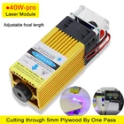 Лазерный модуль 30 Вт40 Вт, лазерная головка, встроенная фара, резка фанеры 5 мм, высокая мощность гравировки и резки для станка с ЧПУ