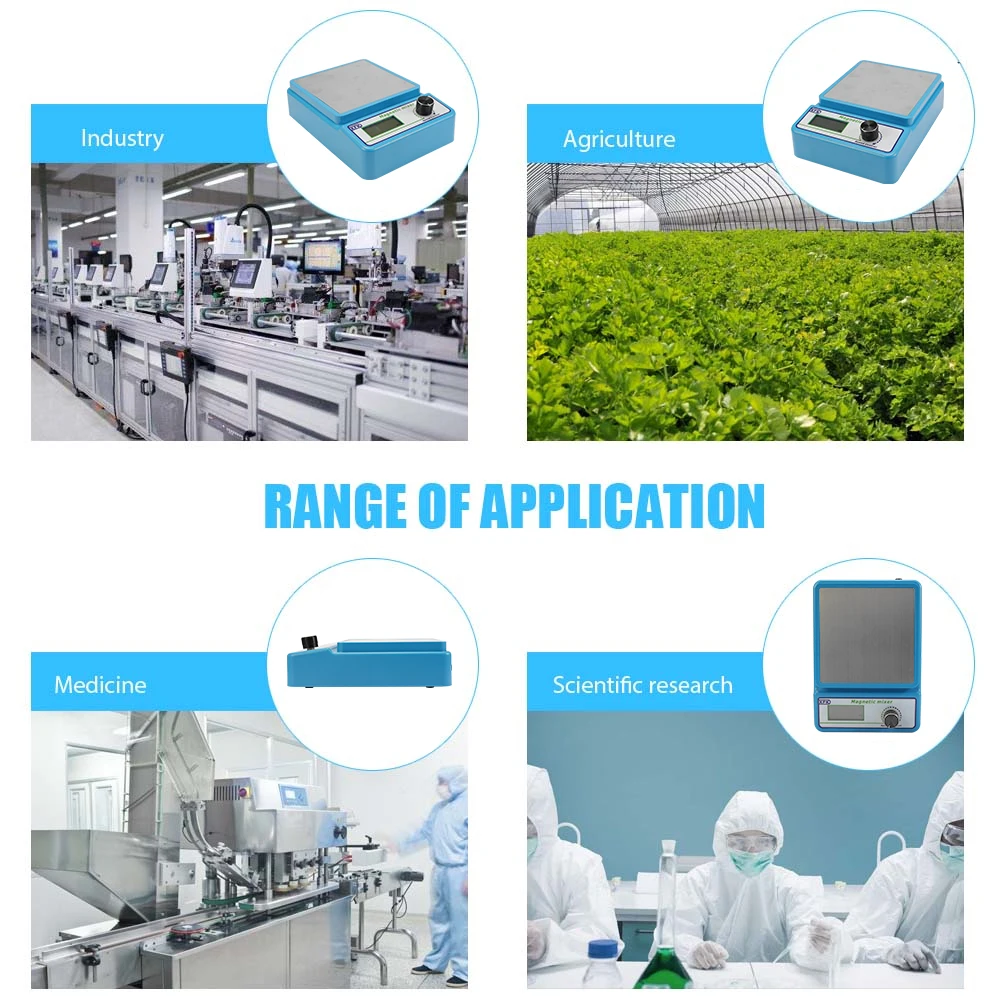 Новинка профессиональная магнитная мешалка AC 100-220 В Магнитный 2400 об/мин