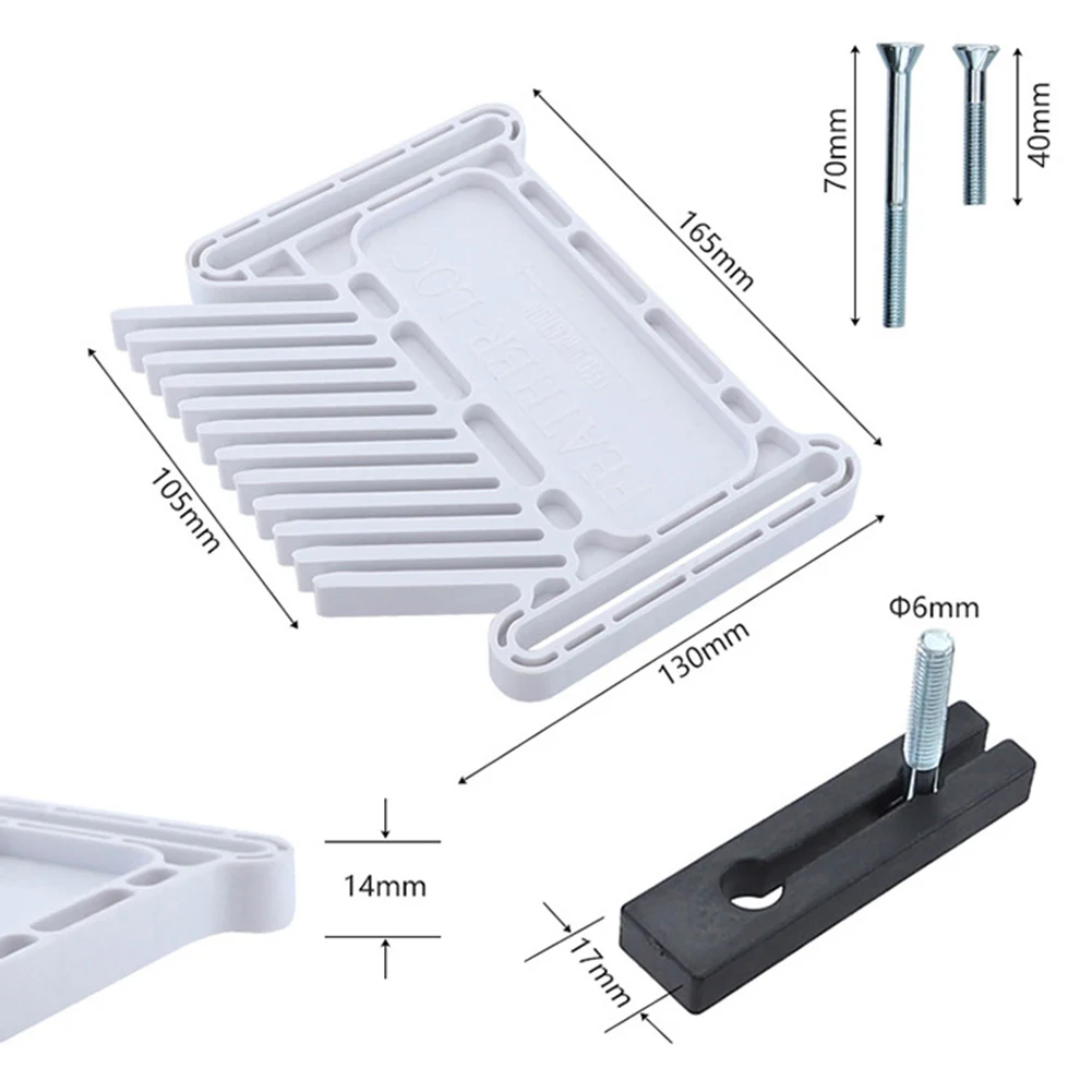 

Dual Feather Boards Multi-purpose Feather Board Woodwork Table Insert Plate Flip Engraving Machine Carpenter Auxiliary Accessory