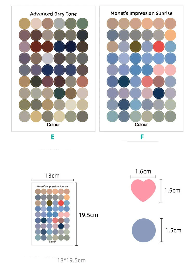 DIY наклейки dot Morandi earth color скрапбук альбом фотообои журнал проект изготовления счастливых открыток украшения уплотнительные наклейки
