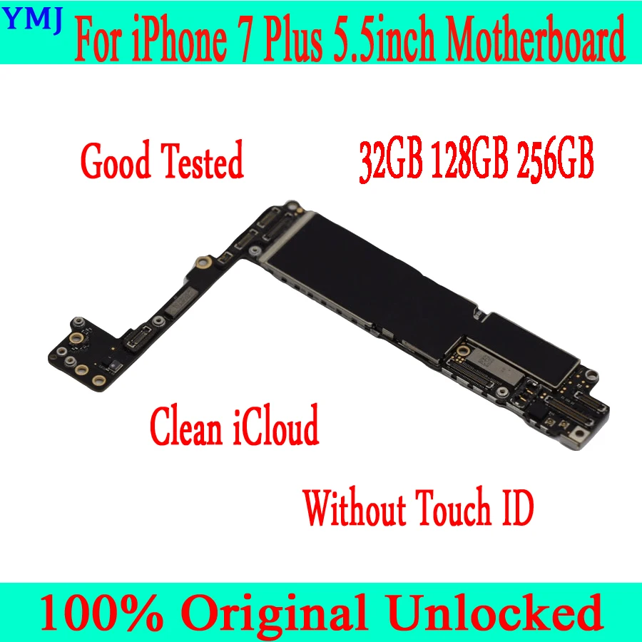 32 Гб 128 ГБ 256 ГБ для iphone 7 Plus материнская плата с/без Touch ID, оригинальная разблокированная материнская плата для iphone 7 Plus материнская плата