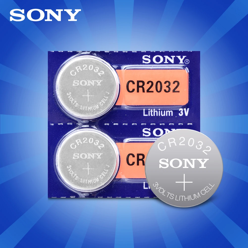 2 шт. для SONY 2032 батарея cr2032 cr 2032 5004LC KL2032 SB-T15 батарейка кнопочного типа 3 в ячейки литиевые батареи для мобильного часо-игрушечный компьютер