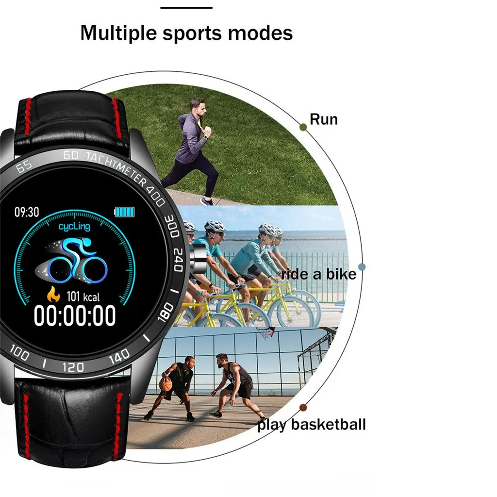 

Smart Watch for Android iOS Waterproof Screen Touch Smartwatch Heart Rate Blood Pressure Sport Watch Russian French Spanish A80