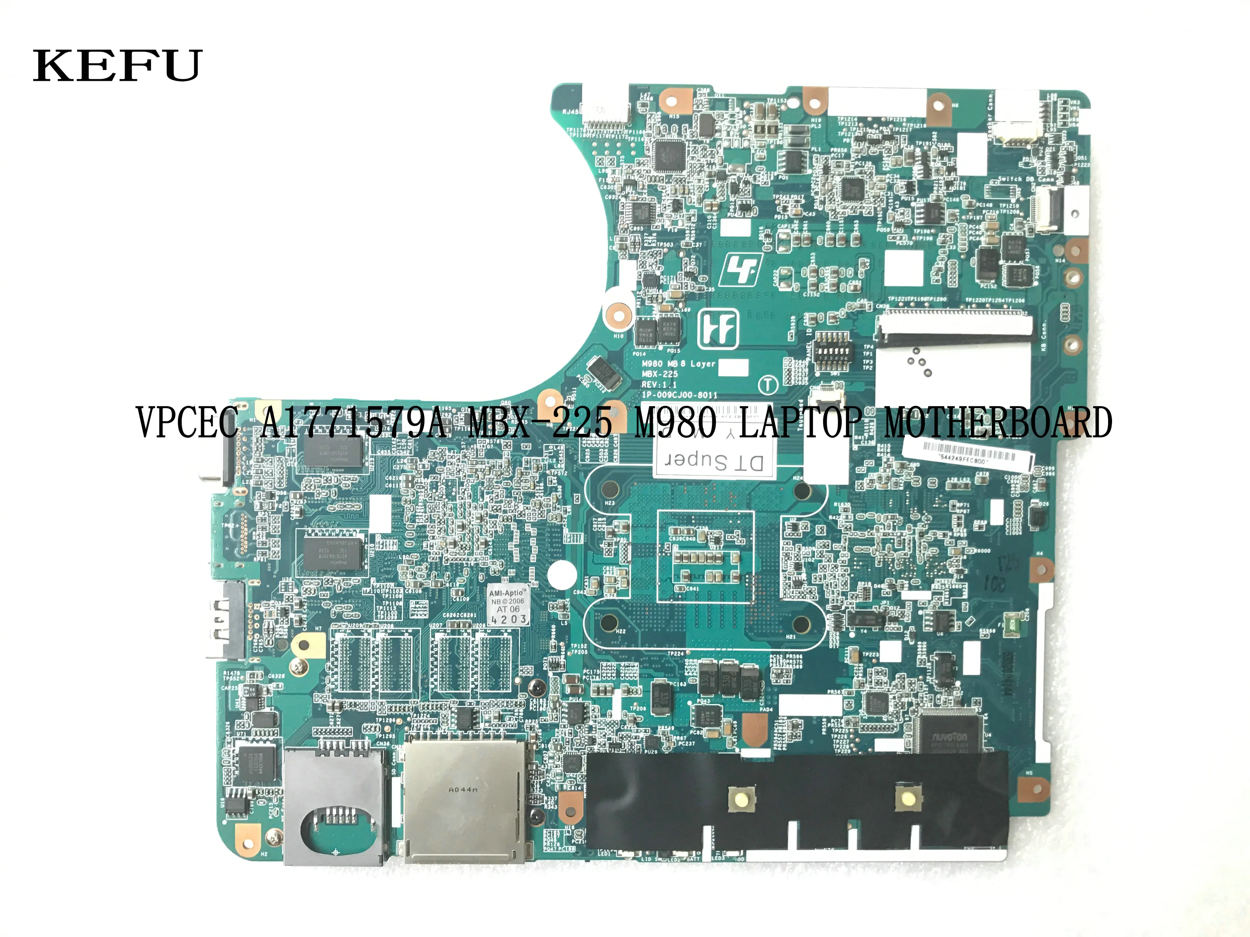 KEFU 100% новый товар материнская плата для ноутбука M980 /M981 REV: 1 Sony серии VPCEC уже