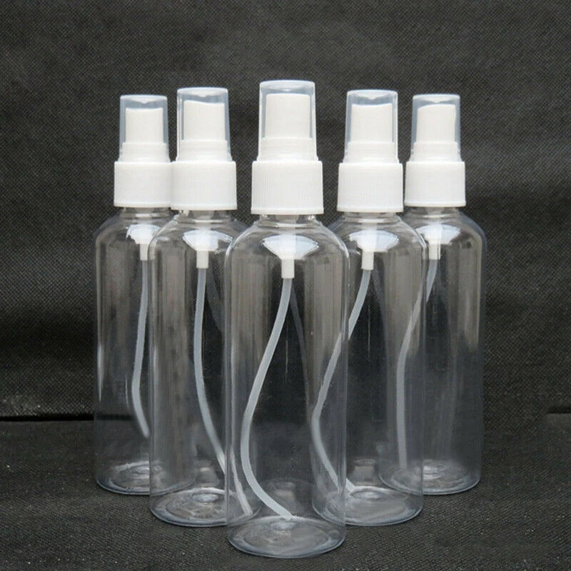50 шт. 100 Ml прозрачный пластмассовый распылитель для духов маленький мини пустой