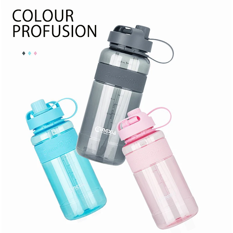 Вместительные пластиковые бутылки для воды объемом 1 л/2 л/3 л с соломинкой Для