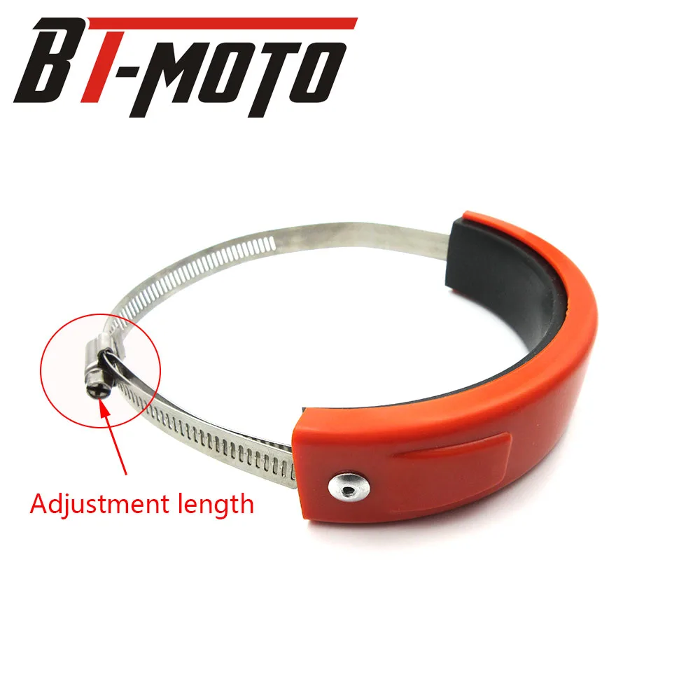 Motorcycle Accessories Universal Fit 100MM-140MM Oval / akrapovic Exhaust Protector Can Cover For Honda Yamaha Suzuki Kawasaki | Автомобили