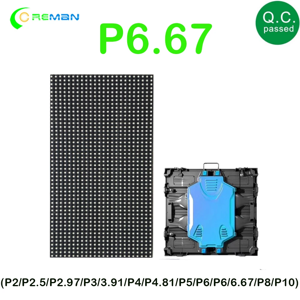 Наружный светодиодный дисплей p6.67 smd модуль 32x16 160x320 полноцветная светодиодная
